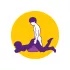 Desirel Magic Pillow - opblaasbaar wig-sekskussen (donkerpaars)