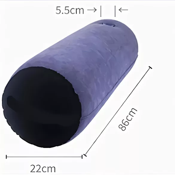 Magic Pillow - opblaasbaar sekspaar kussen - cilindervormig - paars