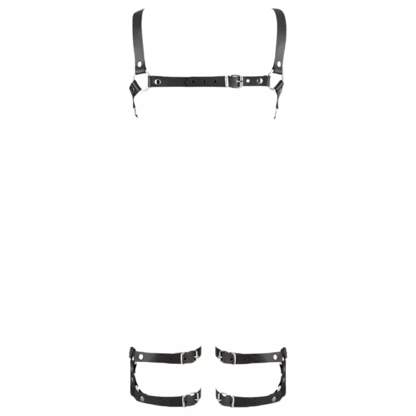 ZADO - leren harnas body - zwart