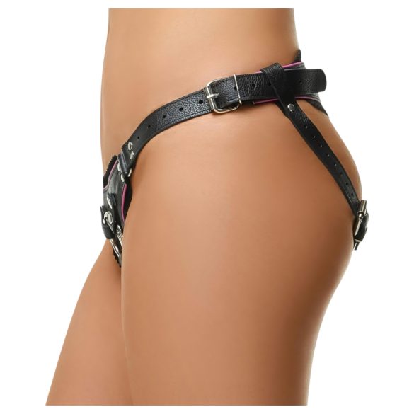 ZADO - leren slip voor strap-on - zwart - S-L