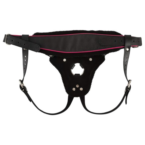 ZADO - leren slip voor strap-on - zwart - S-L
