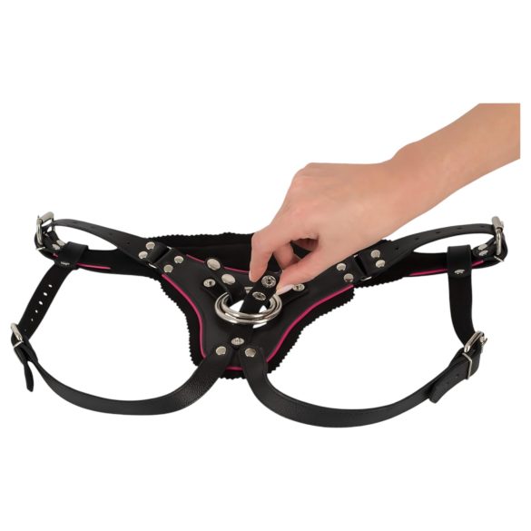 ZADO - leren slip voor strap-on - zwart - S-L