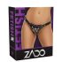 ZADO - leren slip voor strap-on - zwart - S-L