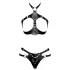 ZADO - leren set met strap-on slipje (zwart) - L/XL