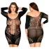 JSY 022 - zwarte matte catsuit (XL-2XL)