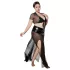 JSY 065 - zwarte babydoll set (XL-2XL)
