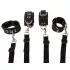 ZADO - bondage set voor aan bed - leer - zwart