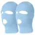 Balaclava - gebreide orale masker - 3 openingen - blauw