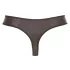 Svenjoyment - heren string - glanzend met strass en rits - zwart