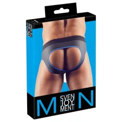 Svenjoyment - open jockstrap - zwart/blauw