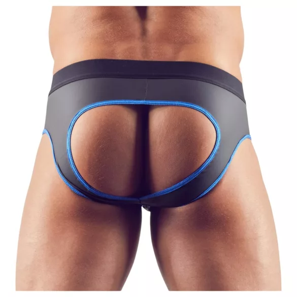 Svenjoyment - open jockstrap - zwart/blauw - L