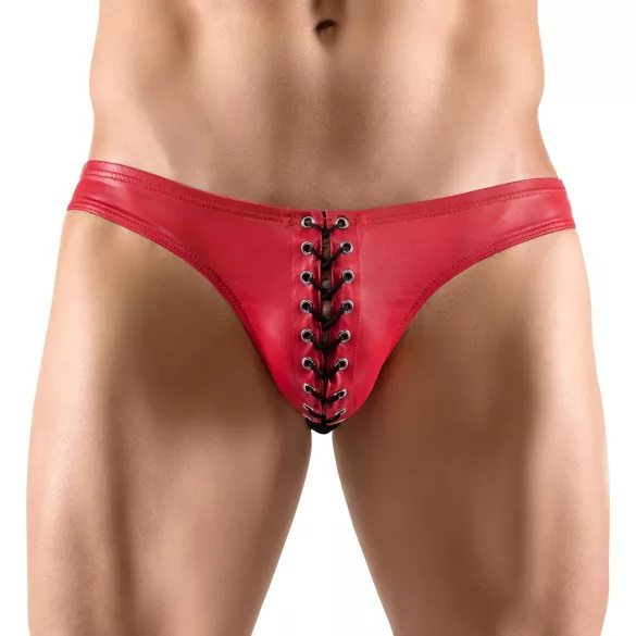 Svenjoyment - heren slip met veters - zwart rood