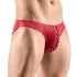 Svenjoyment - heren slip met veters - zwart rood