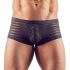 Transparante strepenboxer (zwart) - XXL