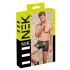 NEK - herenboxer met rits - rood inzetstuk - zwart