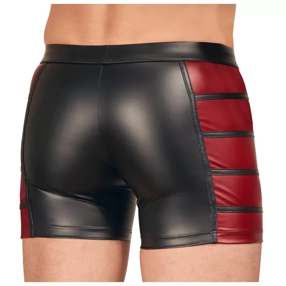 NEK - herenboxer met rits - rood inzetstuk - zwart