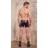 NEK - herenboxer met rits - rood inzetstuk - zwart