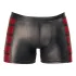NEK - herenboxer met rits - rood inzetstuk - zwart