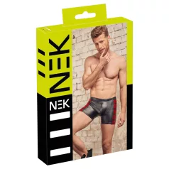 NEK - herenboxer met rits - rood inzetstuk - zwart - M