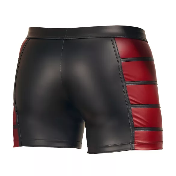 NEK - herenboxer met rits - rood inzetstuk - zwart - XL