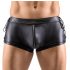 Svenjoyment - boxershort met zijkant vetersluiting - mat - zwart - L