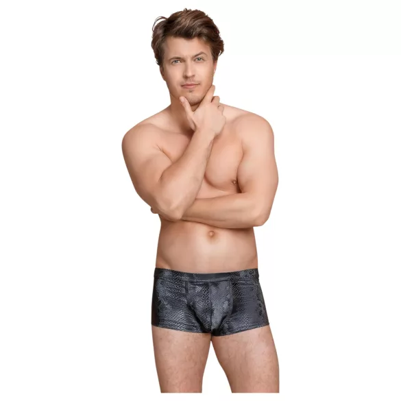 NEK - boxershort met slangenhuidmotief (zwart)