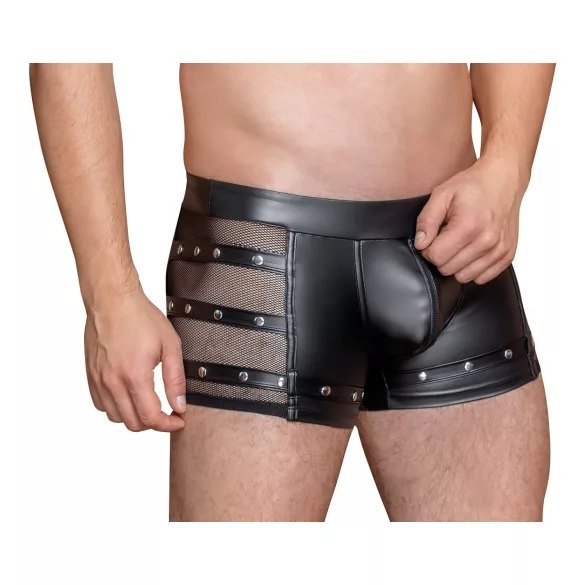 NEK - boxershort met studs en rits - zwart