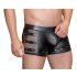 NEK - geribbelde, ritssluiting boxershort (zwart) - 2XL
