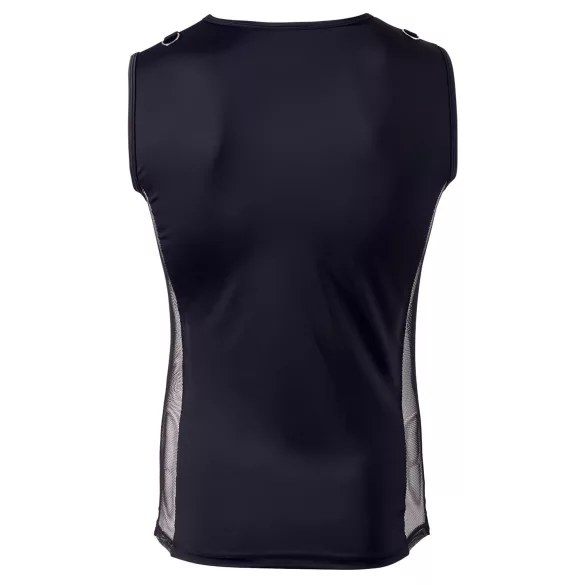 Svenjoyment - heren top met vetersluiting - zwart - XL