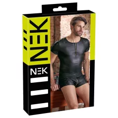   NEK - mat effect, heren T‑shirt met korte mouwen (zwart) - M