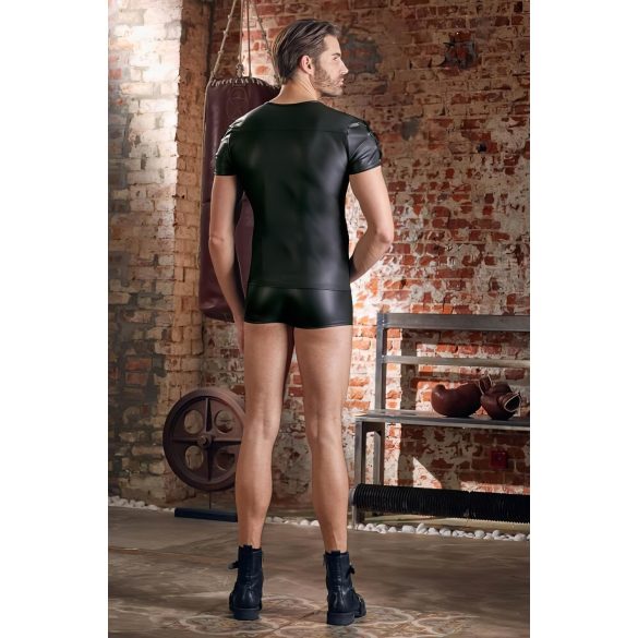 NEK - mat-zwart heren T-shirt met korte mouwen - XL