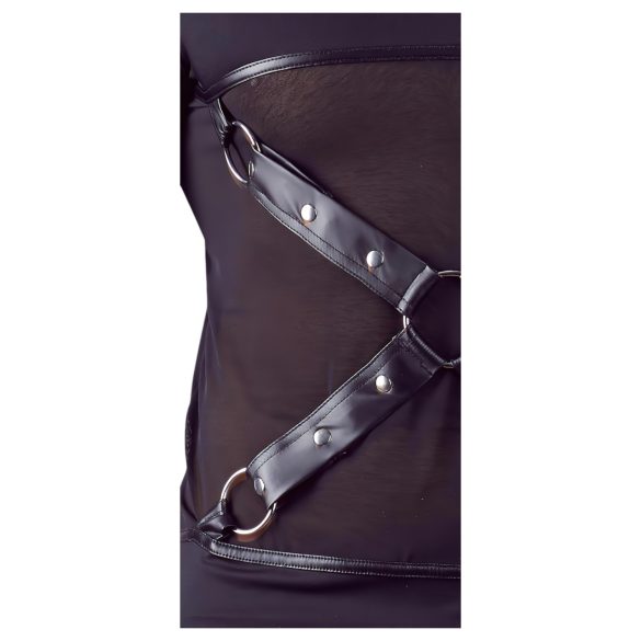 NEK - Kruisband Lange Mouwen Mannen Top (Zwart) - L