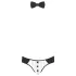 Svenjoyment - heren string kostuum set - ober - zwart/wit
