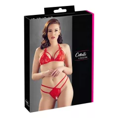 Cottelli - open bh set - kanten - rood - M