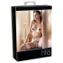 Abierta Fina - bh set - transparant kanten design - zwart - 80B/M
