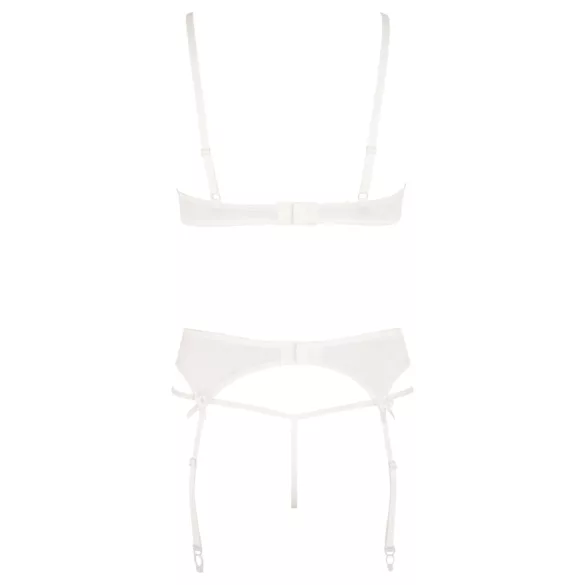 Abierta Fina - bh set - transparant kanten design - zwart - 80B/M