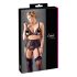 Cottelli Plus Size - Kant lingerie set (zwart)