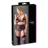 Cottelli Plus Size - Lingerieset trio - Kant - Zwart - XXXL