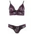 Cottelli - bh set - bloemen kant - paars