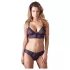 Cottelli - bh set - bloemen kant - paars - XL