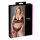 Cottelli Plus Size - kanten bh-set (zwart) - XXL