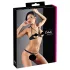 Cottelli - bh set met metalen ringen - zwart
