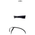 Cottelli - bh set met metalen ringen - zwart - 80B/M