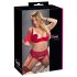 Cottelli Plus Size - lingerie set - verstelbaar - rood - 95E/2XL