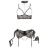 Cottelli Bondage - lingerie set - 5-delig - kant - zwart - L
