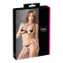 Cottelli - lingerie set - geborduurd en glanzend - zwart