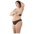 Cottelli Plus Size - Parel bh-set (zwart) - 2XL