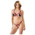 Cottelli - metalen ring open bh set (rood) - M/L