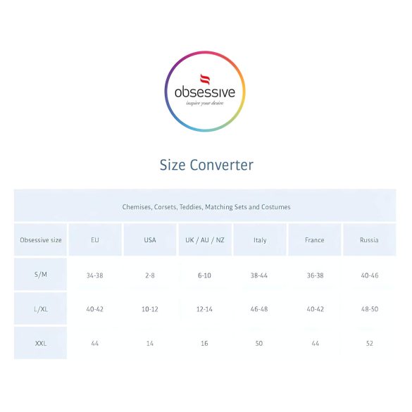 Obsessive - lingerie set - met strass steentjes - zwart