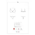 Obsessive Tulia - kanten lingerieset (zwart‑roze) - L/XL